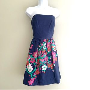 Lilly Pulitzer Lottie Navy Floral Dress